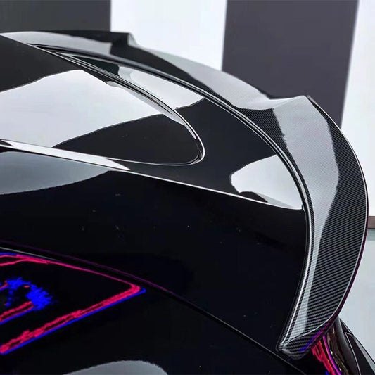 ABS Carbon Fiber Look Rear Door Tail Trunk Spoiler for Tesla Model 3 2024-2025