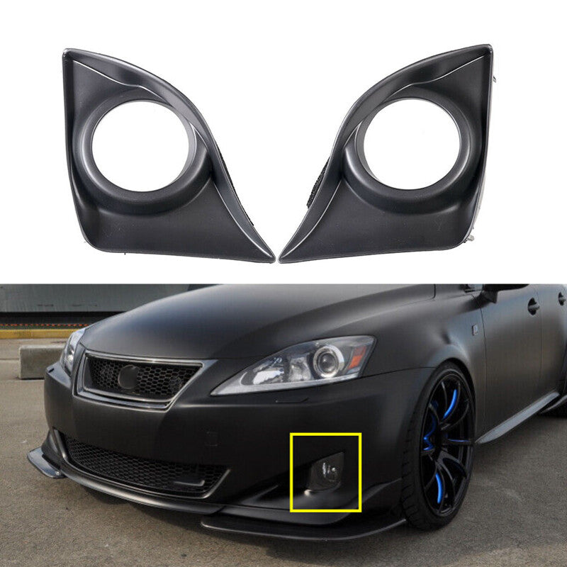 LHRH Front Fog Light Lamp Black Cover Bezel for Lexus IS250 IS350 2011-2013