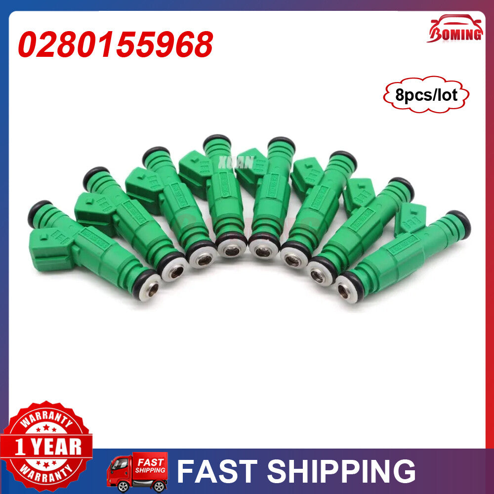 0280155968 8Pcs For GM for Ford TBI LT1 LS1 LS6 V8 440cc EV1 for Chevy Fuel Injectors