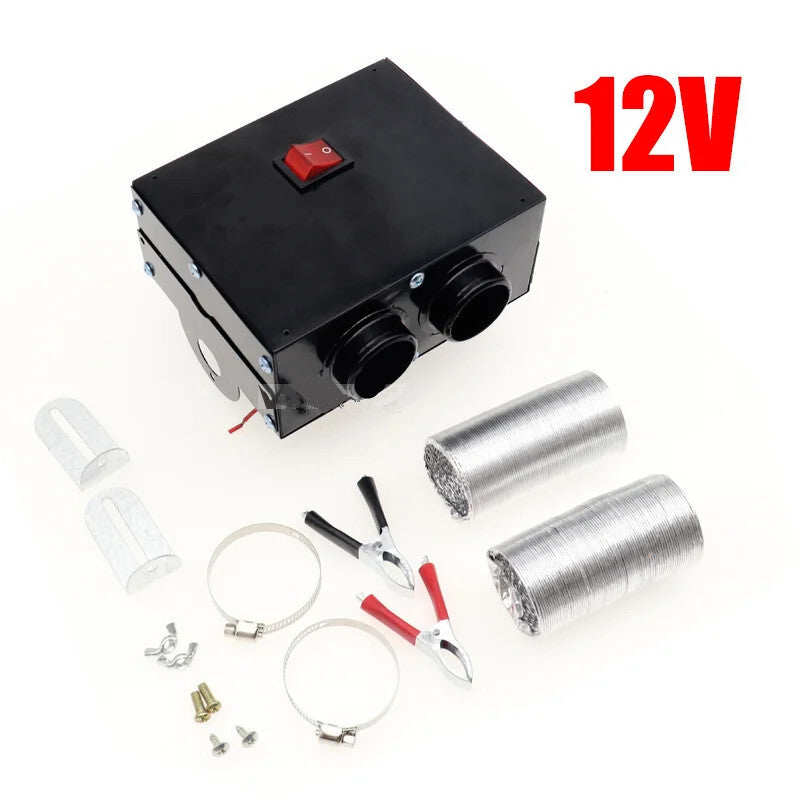 12V Car Windshield Windscreen Heater Defroster Portable Electric Heating Fan Kit
