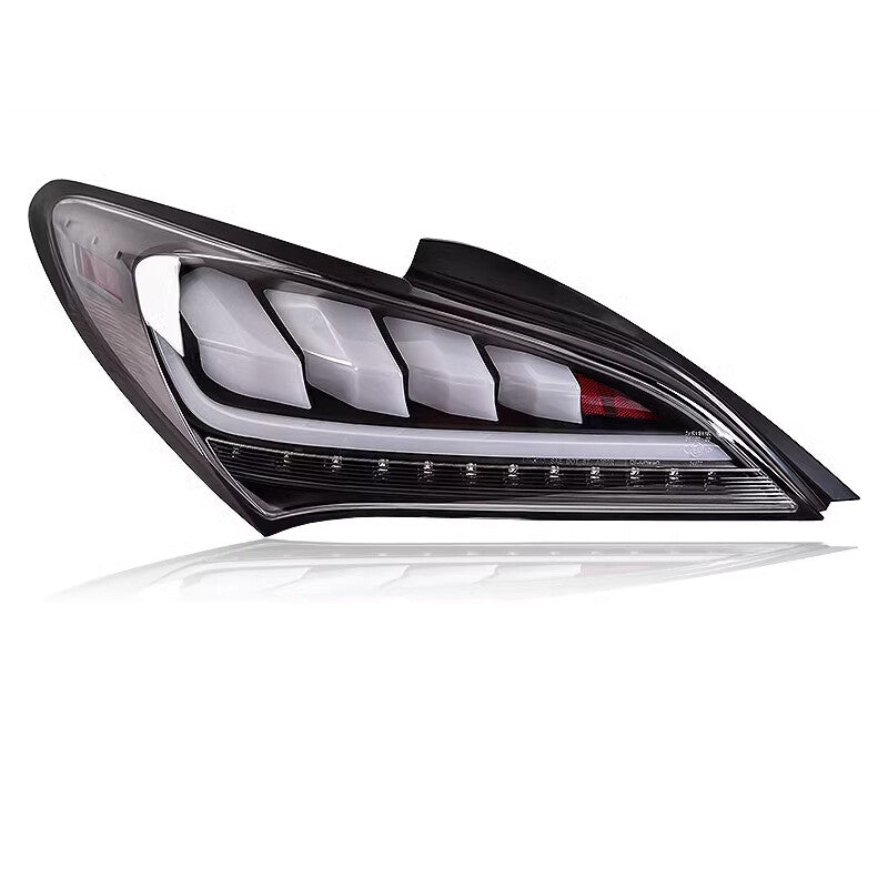 Suitable for 2010-2016 for Hyundai for Genesis Coupe, shiny white sequential LED taillights.