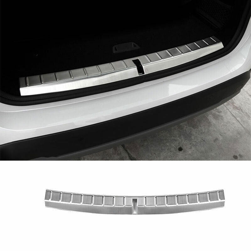 Fit for BMW X1 F48 2016-2022 Silver Steel Rear Bumper Protector Guard Cover Trim