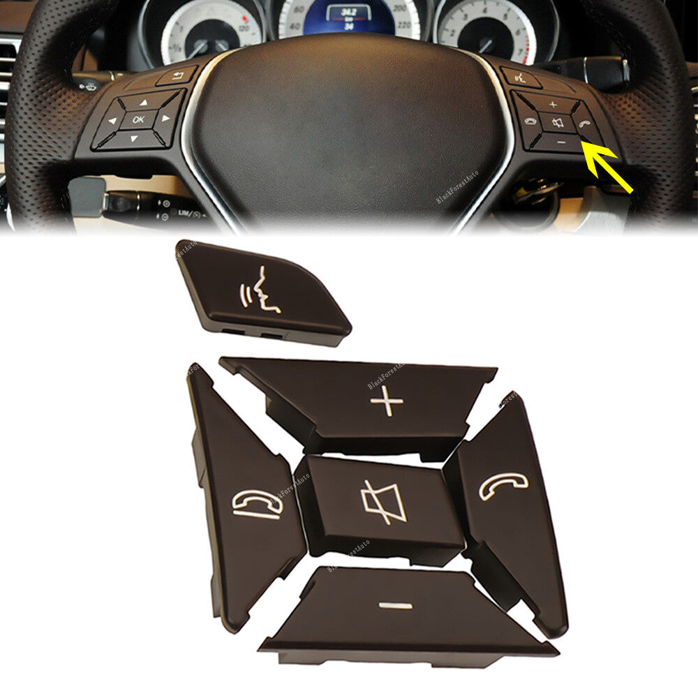 for Mercedes C Class Brown Right Steering Wheel Control Menu Switch Button