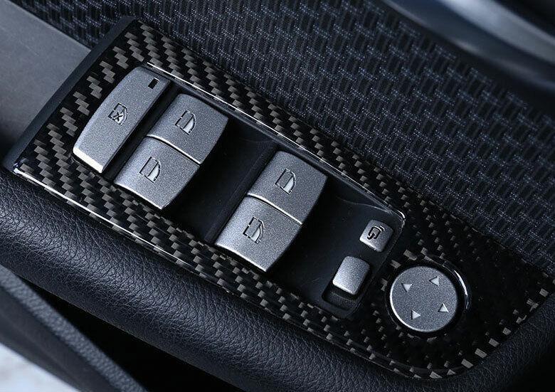 for BMW X1 2016-2021 Silver Aluminum Window Lock Lift Panel Trim Button Stickers