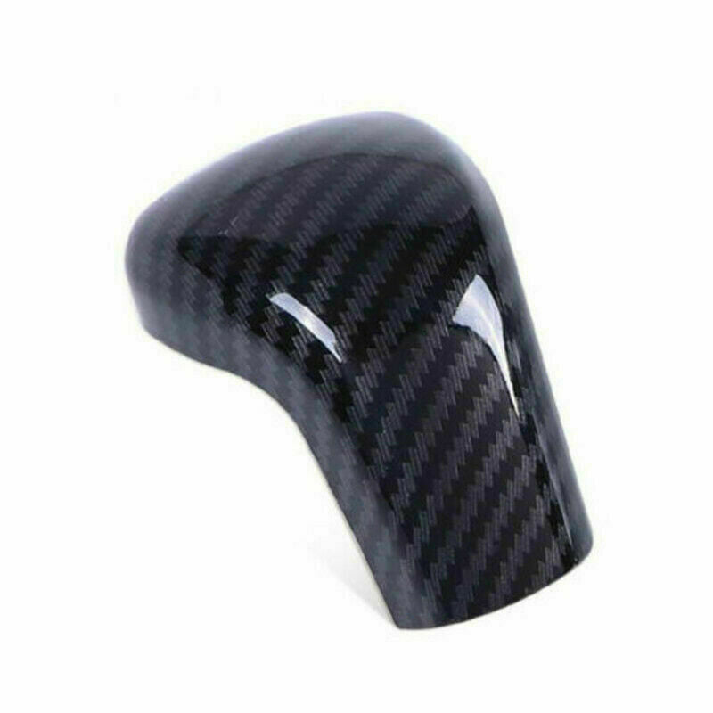 ABS Carbon Fiber Gear Shift Knob Cover Trim Fit for Toyota for Camry 2018-2021