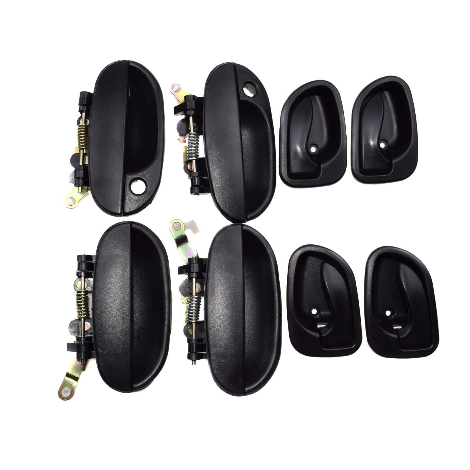 for Hyundai Accent 95-99 8265022000CA 8pcs BlackBlack Door Handles Controls Set