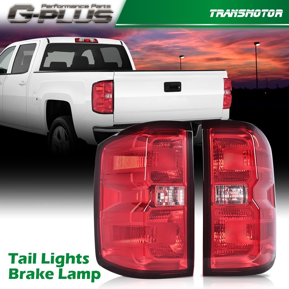 new, suitable for 2014-2019 Silverado models. Red lens taillights and brake lights.