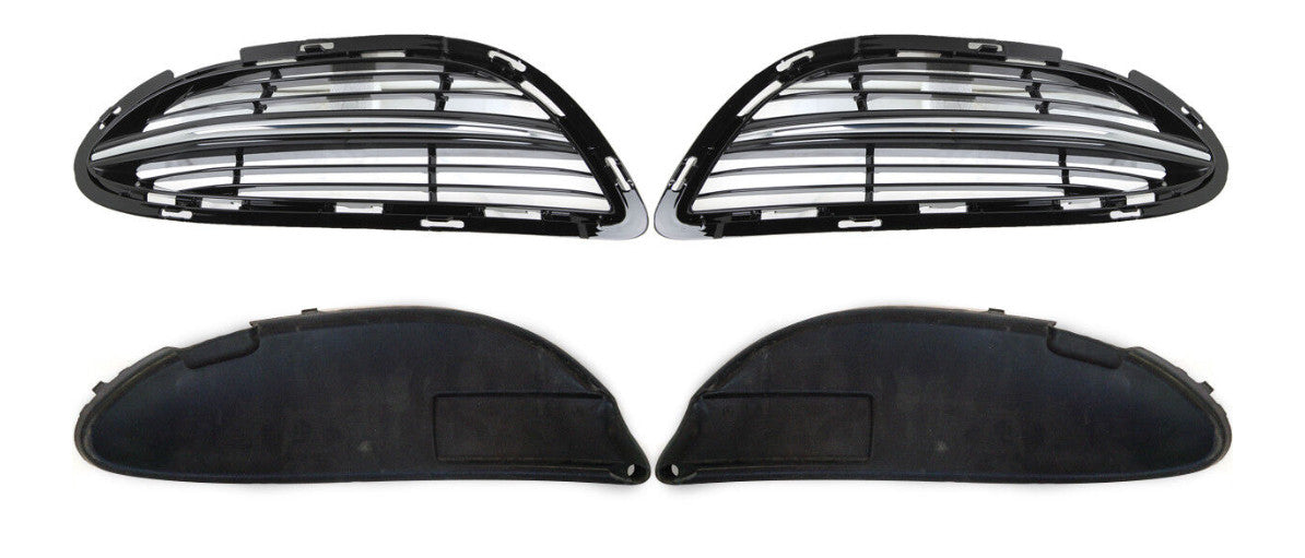 Set of 6PCSLeft+Right Fog Lamp Cover Grille Frame for Mercedes-Benz S-Class W222