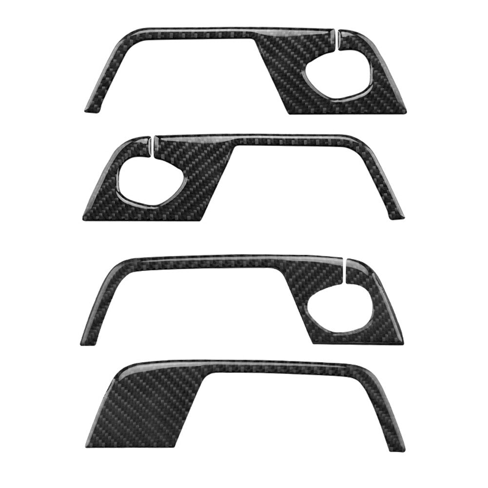 Car Door Inner Panel Trim Strip Interior Carbon Fiber for Audi for A4 S4 2005-2008