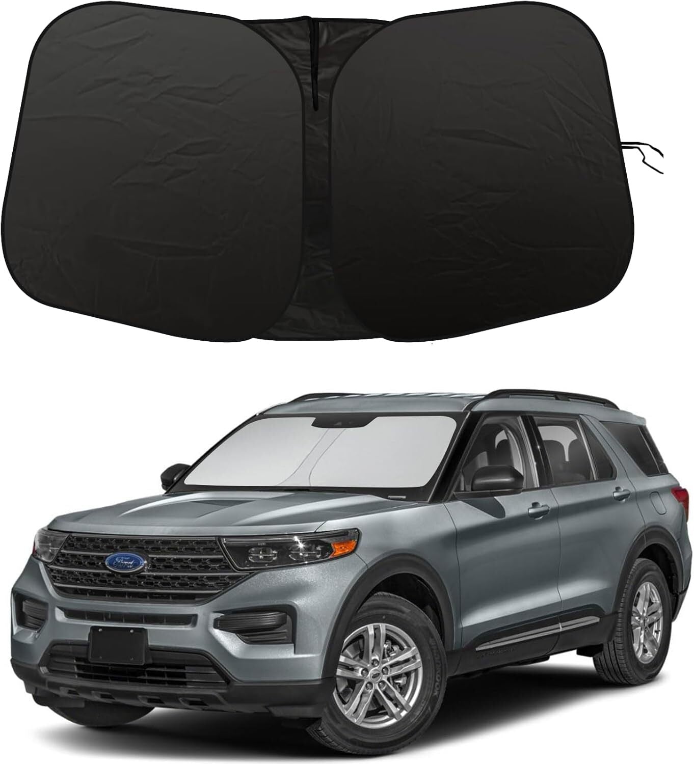 For 2020-2025 for Ford Explorer Car Front Windshield Sun Shade Reflective UVs Cover