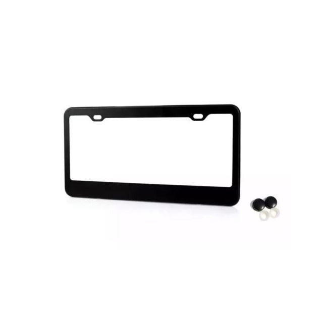 Car license plate frame cover cap rear trunk matte black for Genesis