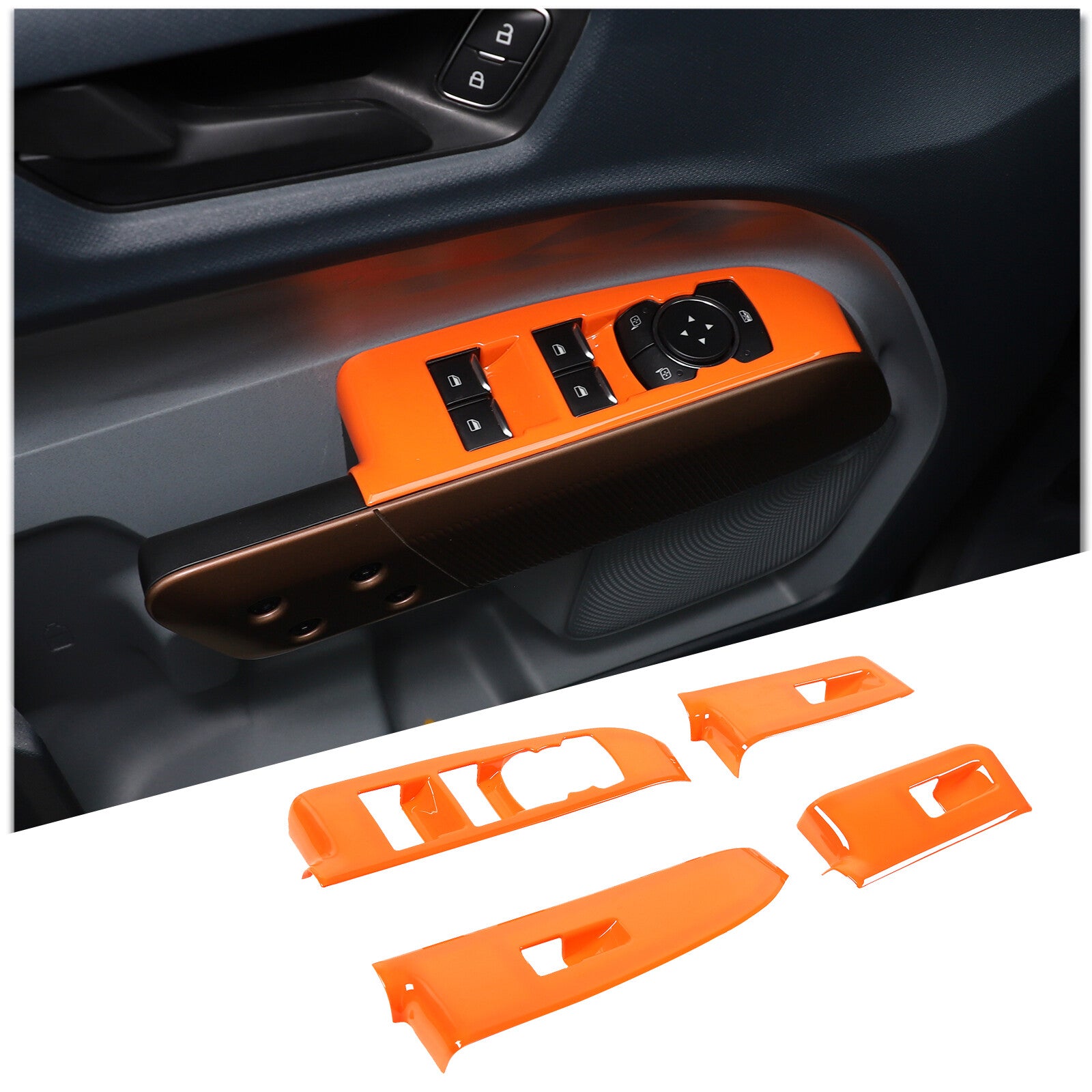 Carbon fiber ABS A-pillar triangular side cover suitable for Jaguar for F-type 2013-2023.