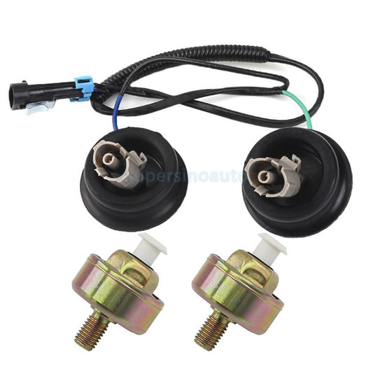 2PCS Knock Sensor For GM LS1 LQ4 LQ9 6.0 5.3 5.7 SU1282 harness 8104566030 US