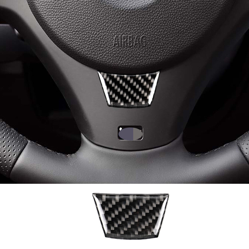 for BMW 3 Series E90 E92 2005-12 Carbon Fiber Interior Steering Wheel Cover Trim