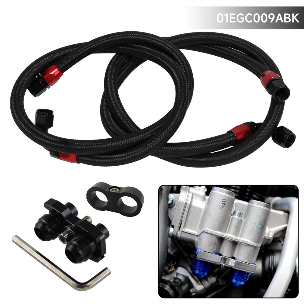 Oil cooler Adapter Hose Kit for BMW E36 Euro,E82,E9X 135/335,E46 M3 Black