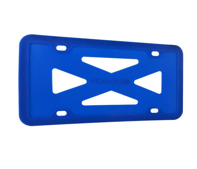 1 piece car license plate frame cover cap trunk blue silicone for Honda