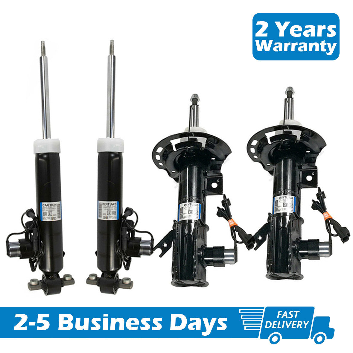 Four front and rear shock absorbers suitable for Lincoln MKZ 2.0L, 3.0L, and 3.7L models. (Electrical version, 2013)