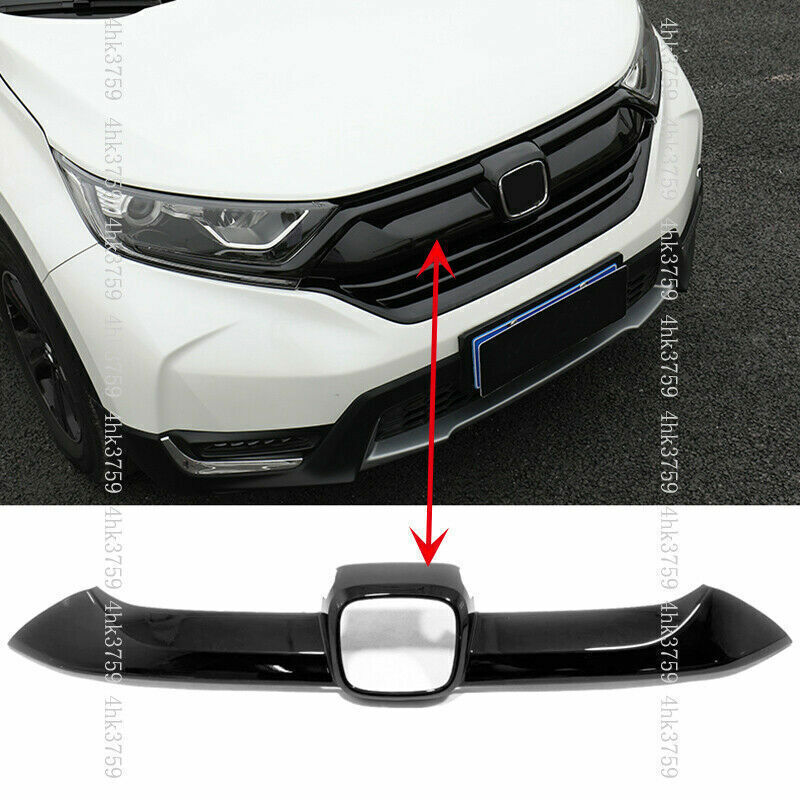 for Honda CR-V 2017-2019 Front Hood Grille Grilles Moulding Cover Trim Black