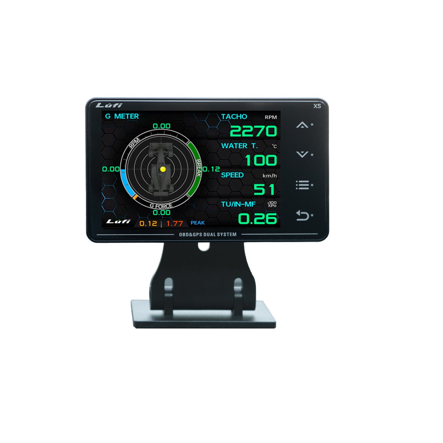 3rd-generation Car Modified Instrument OBD2 Boost gauge GPS Multi-function LCD