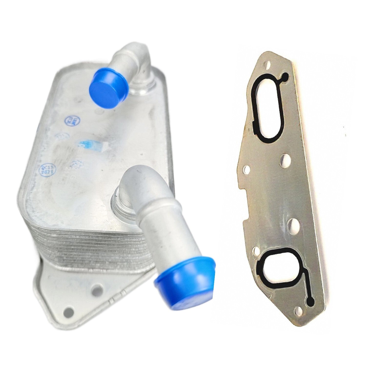 Engine Oil Cooler+ Shim for VW Touareg for AUDI A4 A5 A6 A7 for A8 Q5 Q7 06E 117 021 G