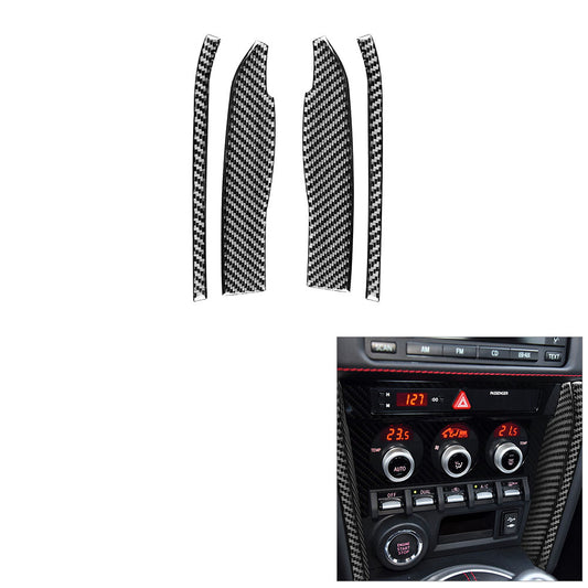 for Toyota 86 for Subaru BRZ 2016-2020 Carbon Fiber Central Console Side Cover Trim