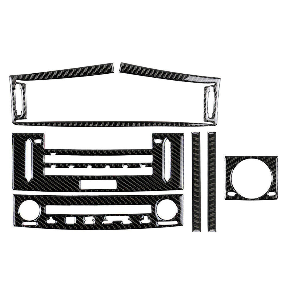 Air Vent ACCD Panel Cover Trim Set Fit for Lexus IS250 IS350 14-18 LHD Carbon Fiber