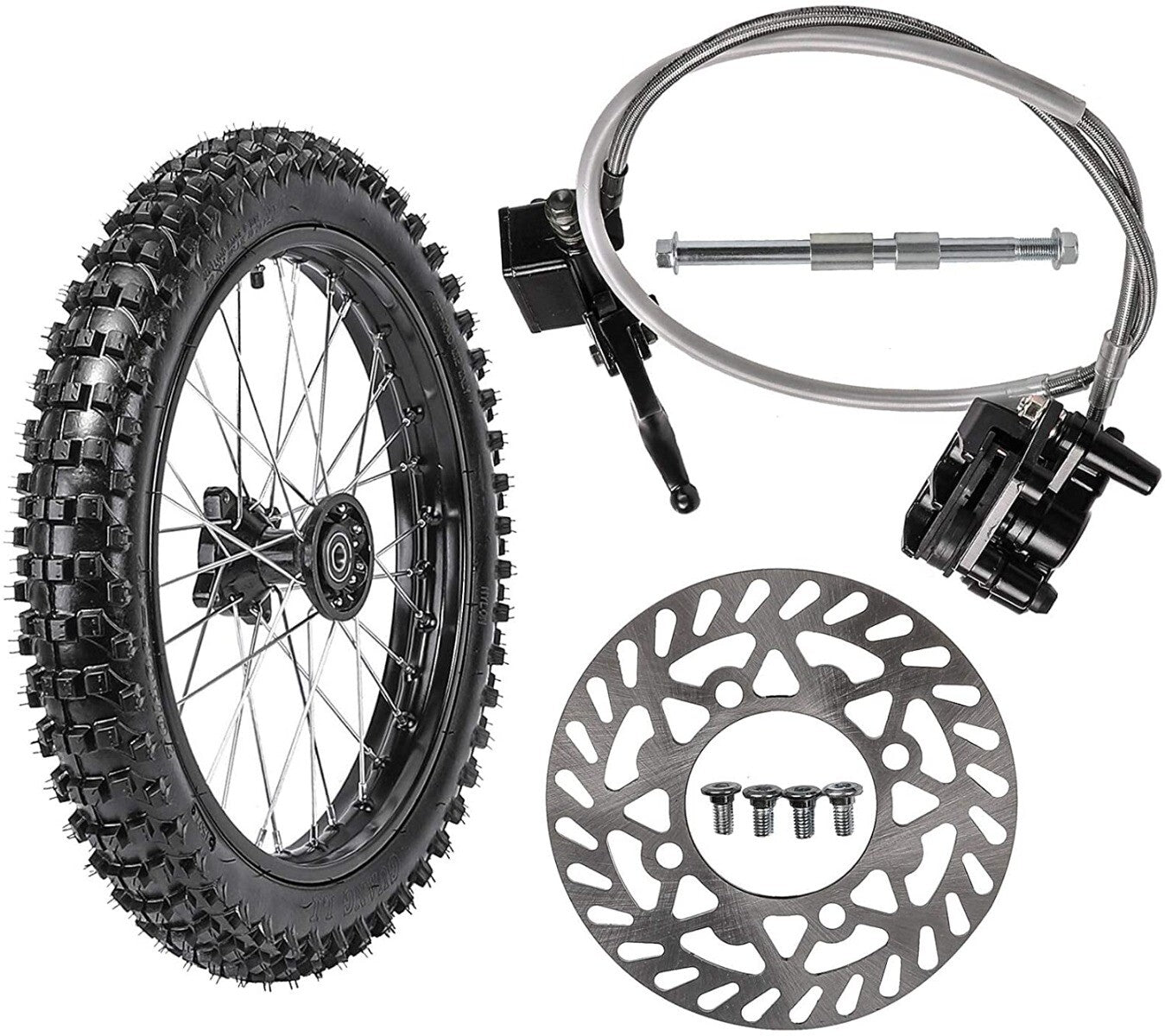 70/100-17 rim, 17-inch front disc brake for Pit bicycle, Taodao SSR 125cc 140