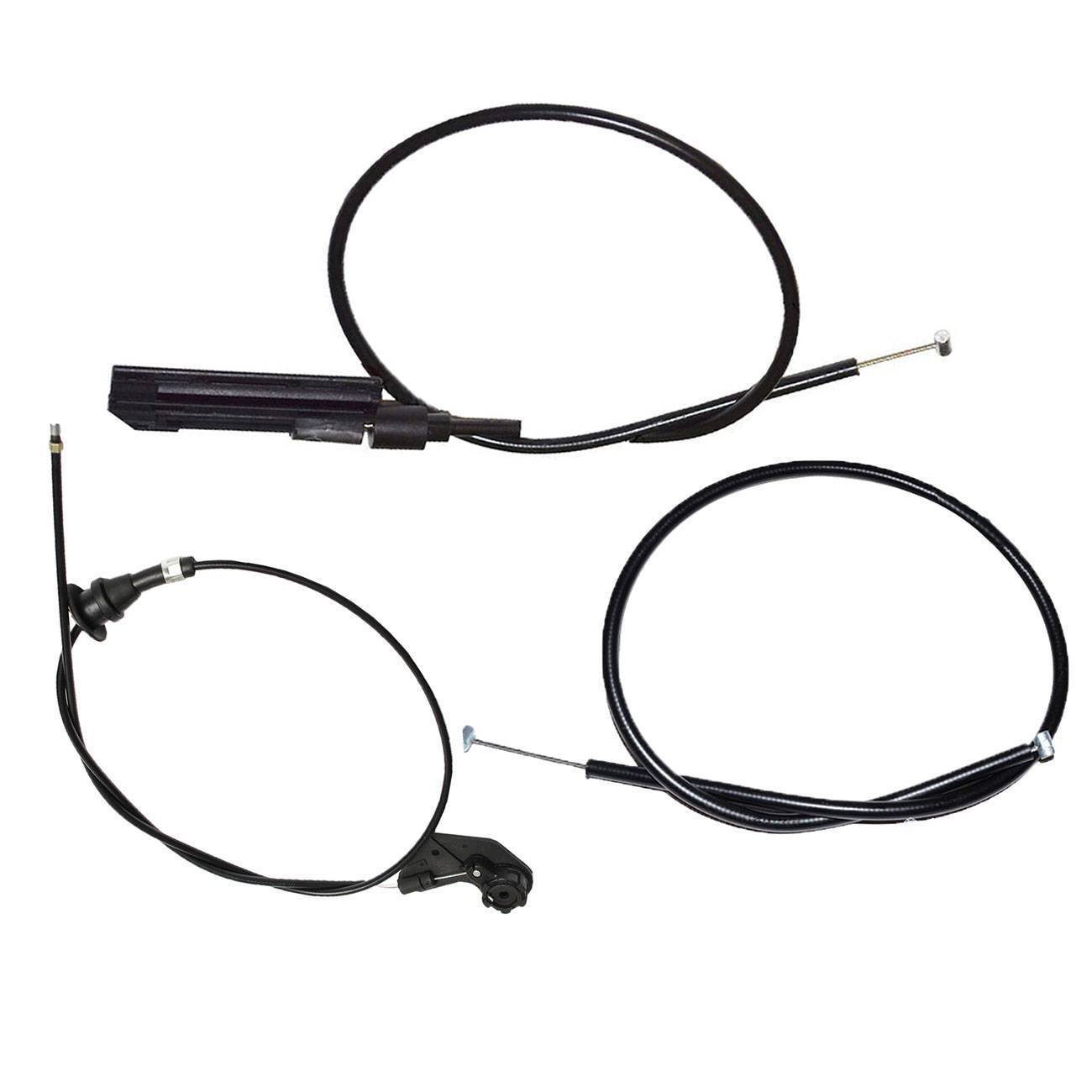 3 PCS Front Engine Bowden Cable Hood for BMW 525i 528i 530i 540i M5