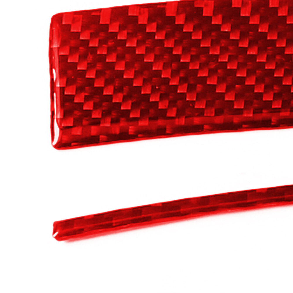 Red Carbon Fiber Below Armrest Decorative Cover Trim for Chrysler 300 2005-2007