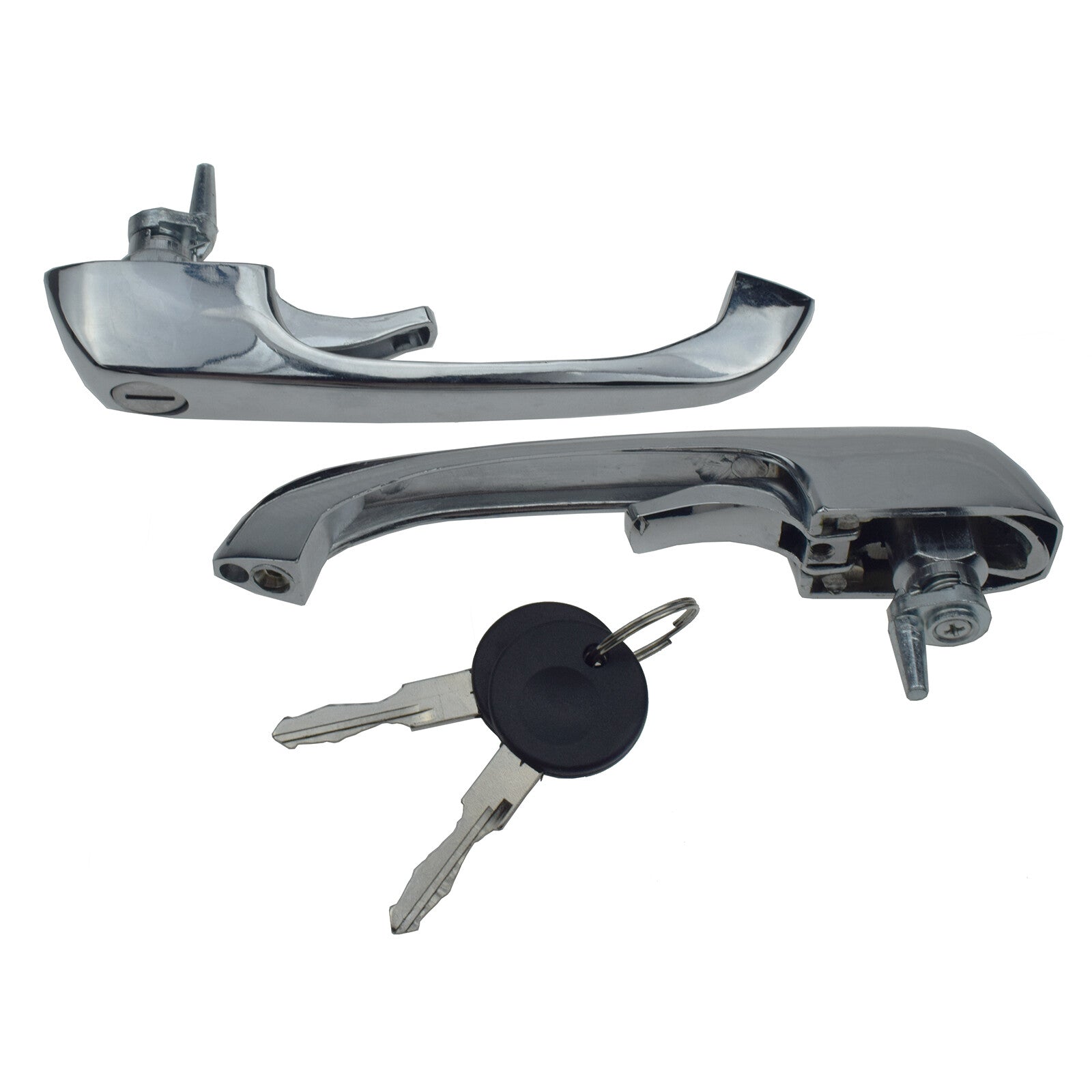 One pair of door handles with keys for use on mass transport vehicles 1969-1979