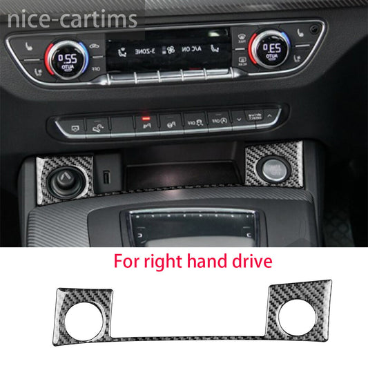 for Audi Q5 Q5L 2018-2023 RHD Engine Start Stop Button Switch Cover Carbon Fiber