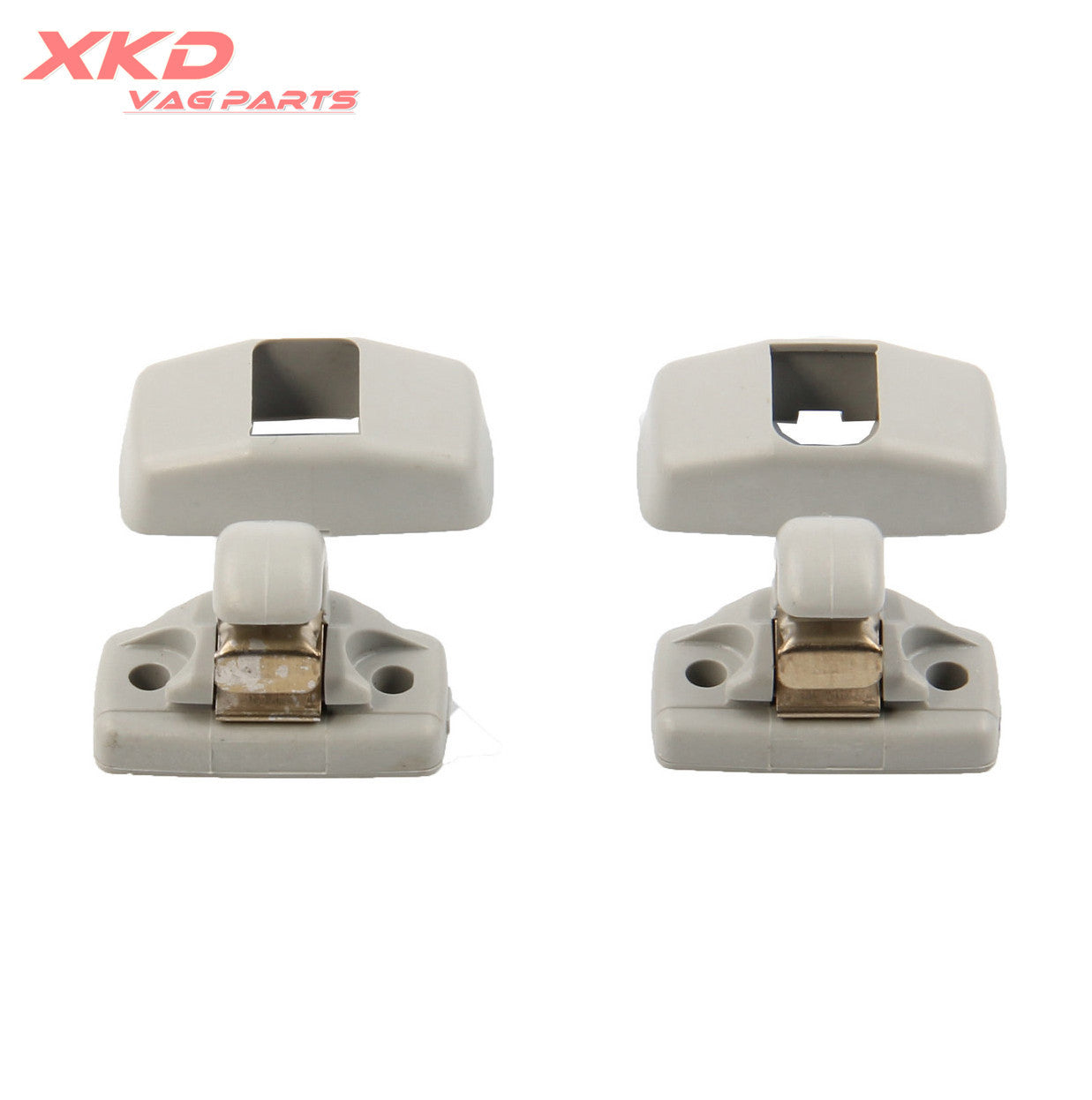 One Pair Gray Sun Visor Retaining Clip Fit for VW Beetle Eos for Golf for Jetta for Passat