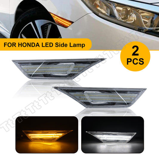 Suitable for 2016-21 for Honda for Civic LED fender side marker lights and turn signals.