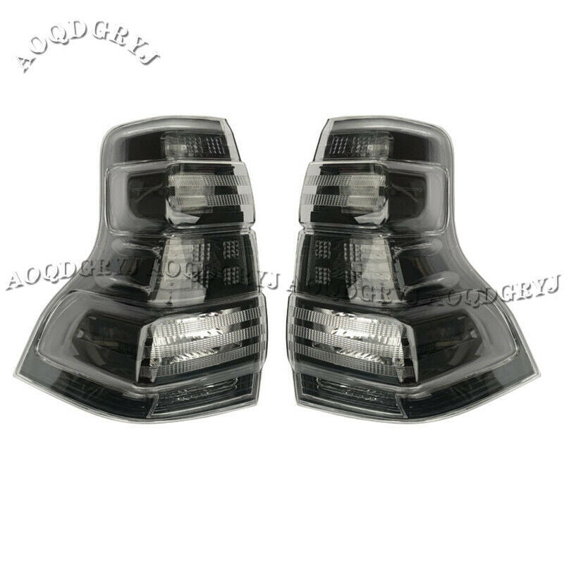 2pcs Black Smoke Tail Light Rear Brake Lamp LED for TOYOTA PRADO FJ150 2014-2017