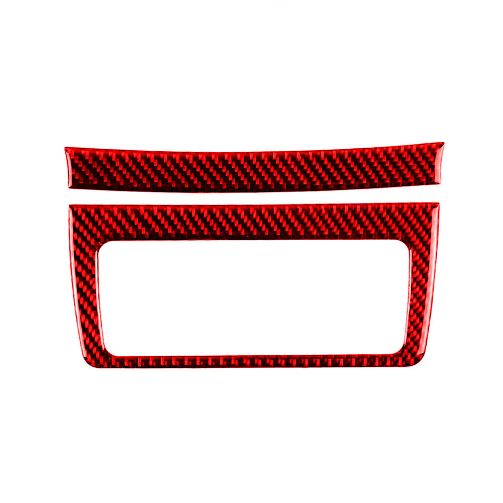 for Lexus IS250 IS350 2013-2019 Red Carbon Fiber Rear Air Vent Outlet Trim Cover