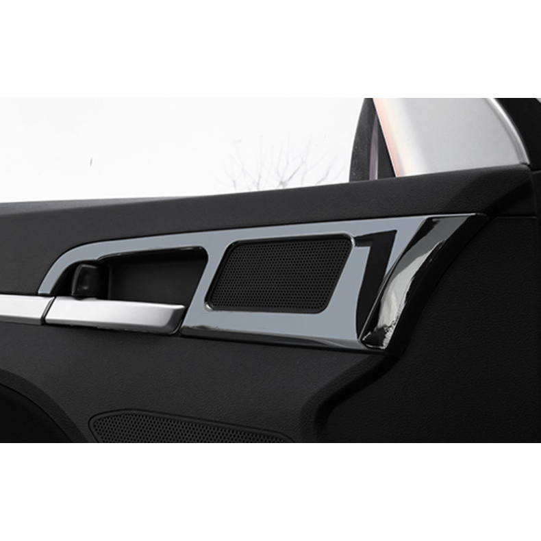 for Hyundai for Elantra 2017-20 Black Steel Inner Door Handle Bowl frame Cover Trim