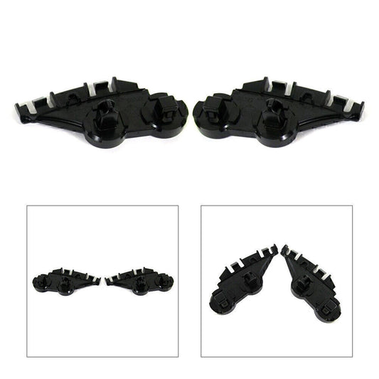 Front Bumper Brackets Beam Retainer Support LH RH for Chrysler 300 11 - 20 Black