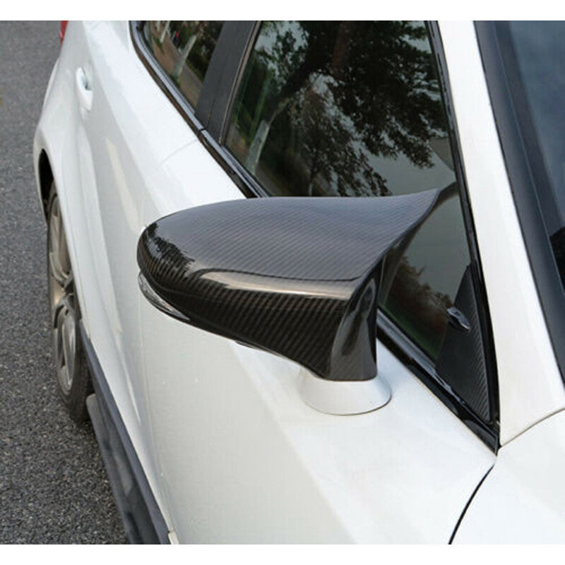 for Lexus IS for ES RC CT LS GS Dry Carbon Fiber Ox Horn Rearview Mirror Cover Trim