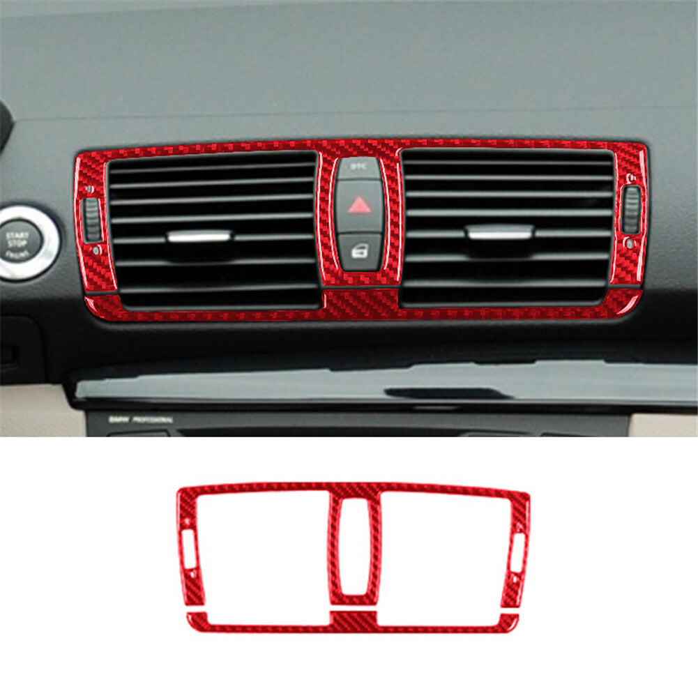 Red Central Control Vent Trim for BMW 1 Series Convertible E82/E88 2008-2013