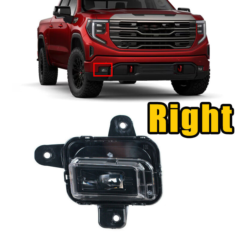 1Pcs Right for Gmc for Sierra 1500 2022-2024 LED Front Bumper Fog Light Fog Lamp