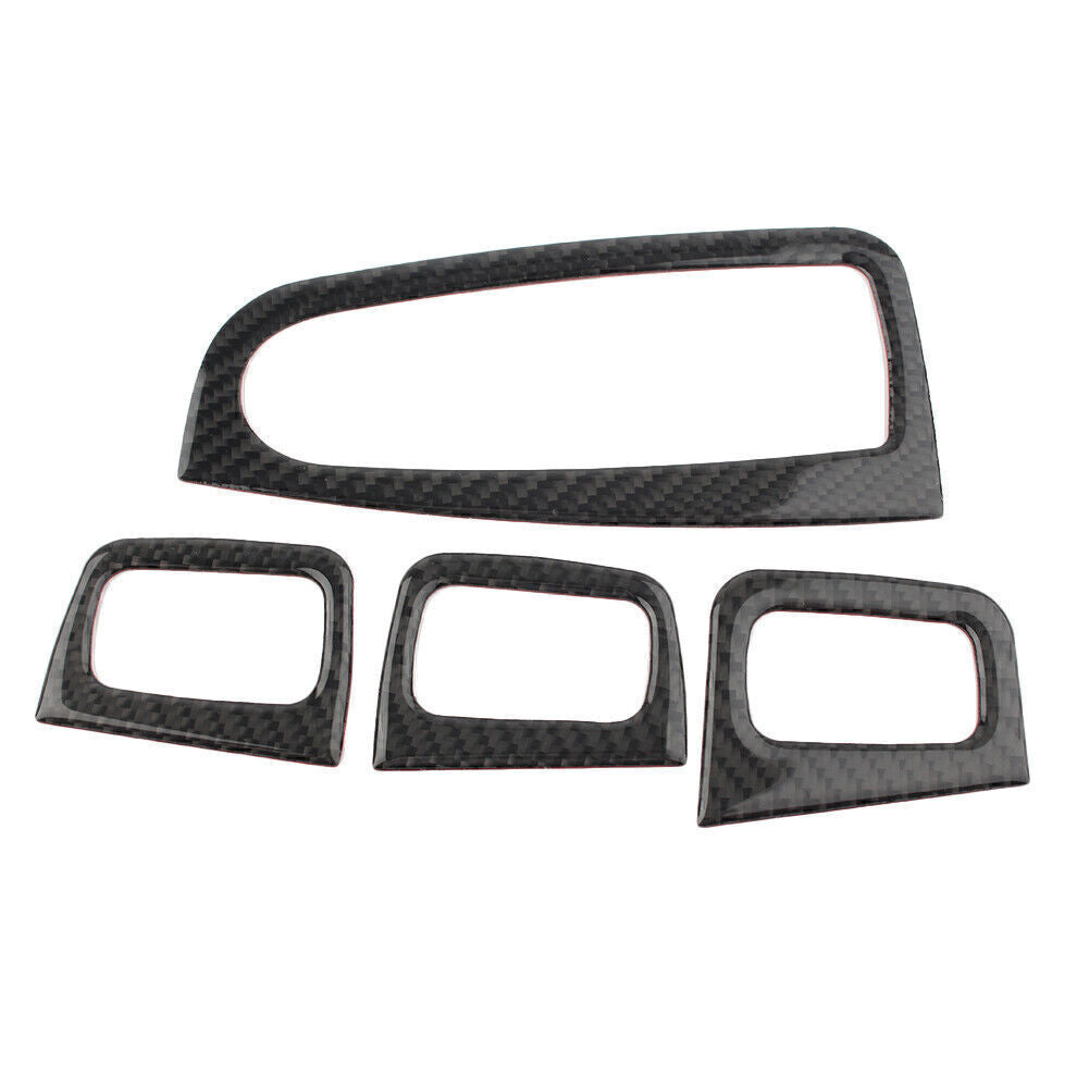 Door Armrest Window Lift Trim for Mercedes-Benz C Class W205 14-18 Carbon Fiber
