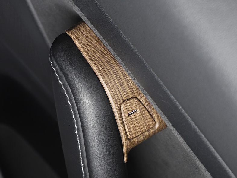 for Tesla Model 3/Y 2017-2023 Wood Grain Inner Door Lock Switch Peanl Cover Trim