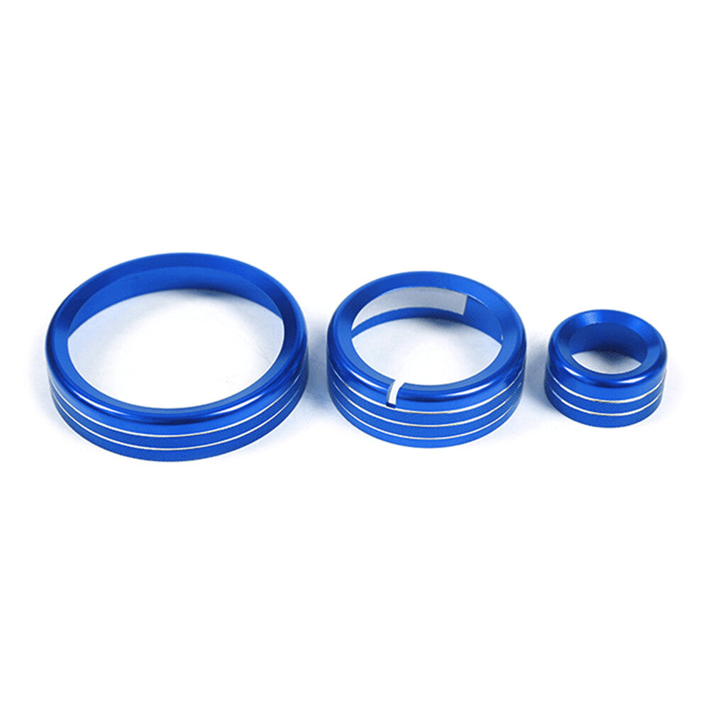 for Alfa Romeo Giulia for Stelvio 2017-19 Central Control Multimedia Knob Ring Blue