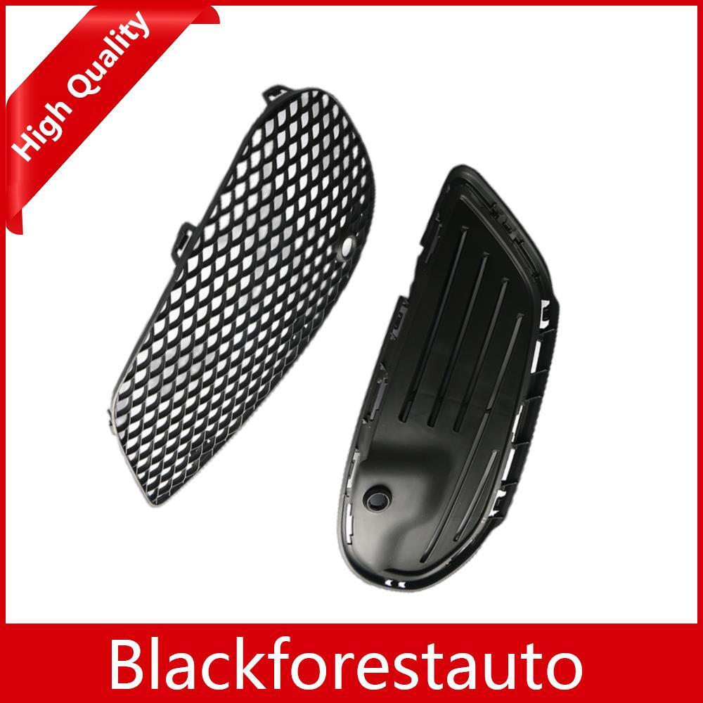 2X For 2015-2016 for Mercedes W205 C-Class Front Right Bumper Fog Light Grille Cover