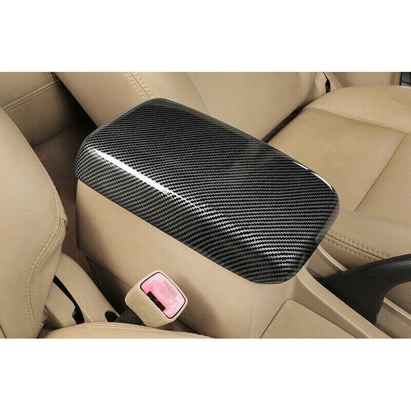1X Carbon Fiber ABS Center Console Armrest Cover Trim for Toyota for Corolla 03-08