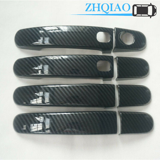 Carbon Fiber Print Door Handle Cover Protector Fit for Ford Focus MK2 Escape Keyless