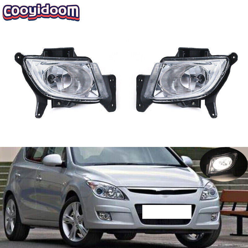 For 2007-12 for HYUNDAI I30 Front Bumper Fog Lights Fog Lamps Left+Right