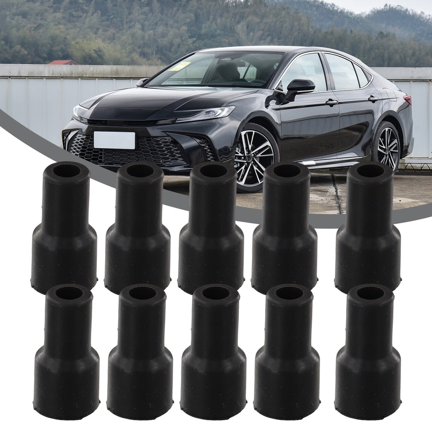 10x Sparkplug Cap Connector Ignition Coil Plug Tip Cover for Toyota