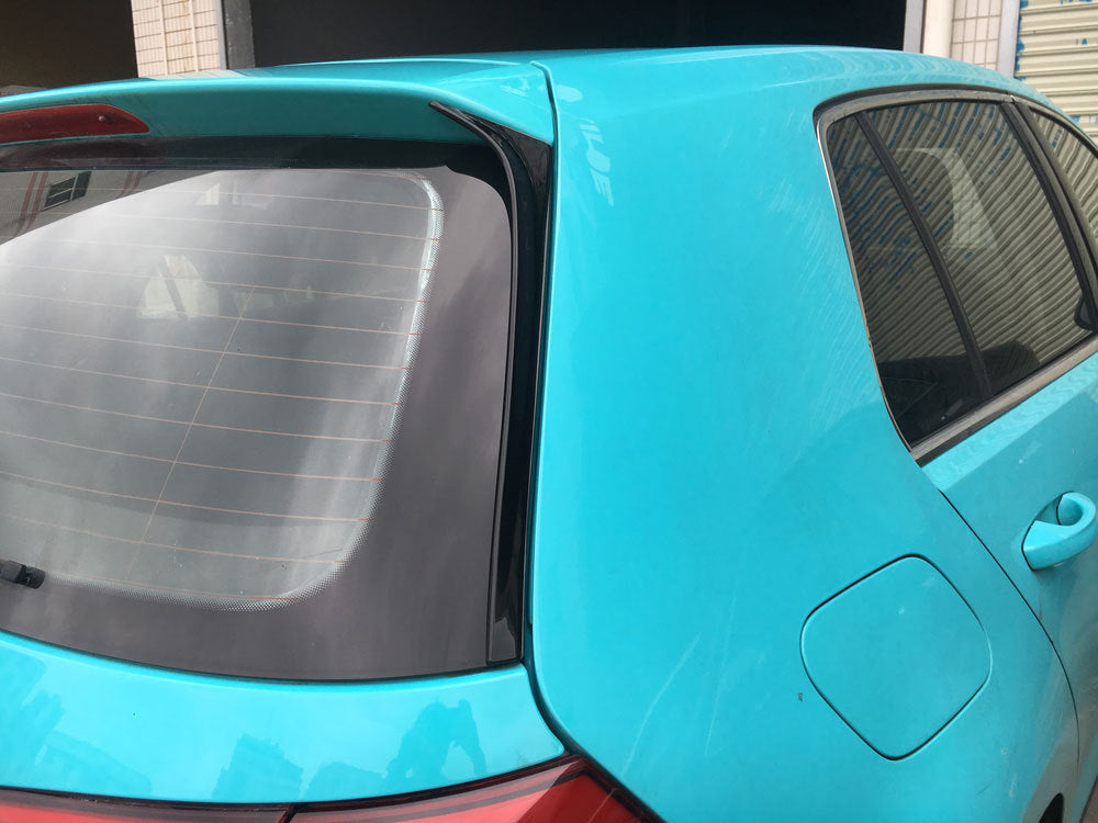 ABS Glossy Black TrunkSpoiler Side Wing Flap for VW for GOLF 7 VII MK7 TSI TDI 14-18