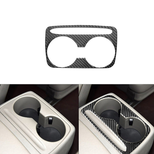 Carbon Fiber Rear Cup Holder Frame Trim Cover for KIA Sedona 2015-2016 Type B